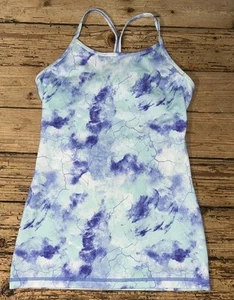 Ivivva By Lululemon Girls Szie 14 Blue/Purple Tie Dye Y-Tank NWOT - Picture 1 of 8