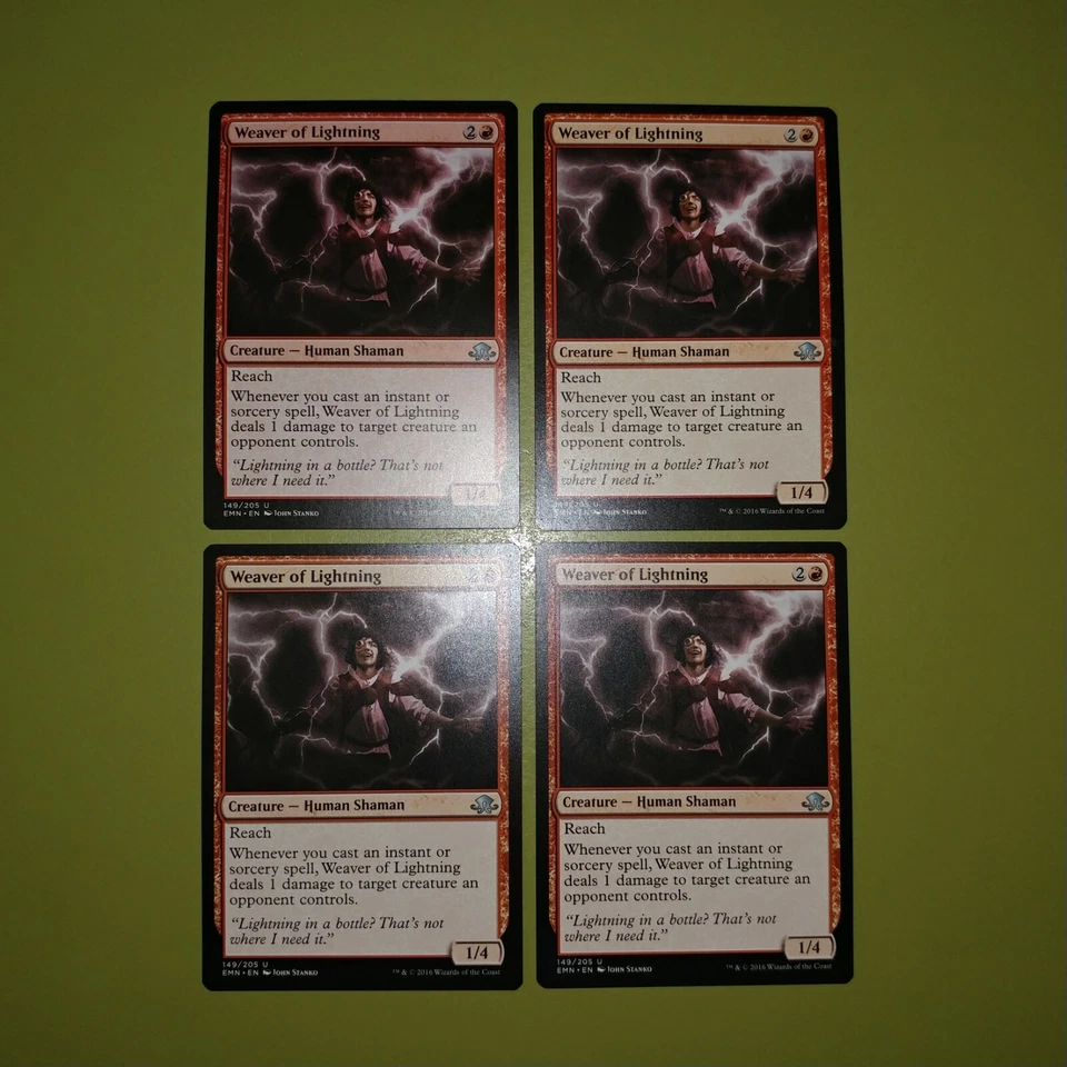 Weaver of Lightning x4 Eldritch Moon 4x Playset Magic the Gathering MTG - Image 1 of 1