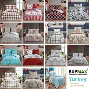 Winter Biber Bettwäsche 135 155 200 x 220 2-3tlg 100% Baumwolle Feinbiber  - Bild 1 von 13