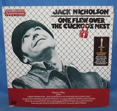 One Flew Over The Cuckoo's Nest 1975 Laser Disc Saul Zaentz Home Video Laserdisc Foto 1 de 2