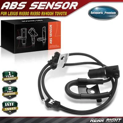 Sensor de velocidad de rueda ABS trasero derecho para Lexus RX350 RX400h Toyota Highlander AWD Foto 1 de 4