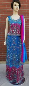 Readymade designer Indian Pakistani bollywood party wedding bridal lehnga choli - Picture 1 of 5