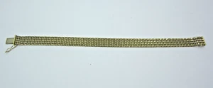 IMPRESIONANTE PULSERA CADENA ANCHA ORO AMARILLO 14K (7-1/2") 20,1G - Imagen 1 de 10