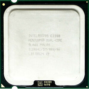 Intel Pentium E2200 (SLA8X) 2.20GHz 2-Core LGA775 CPU