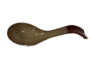 Sango Gold Dust Sienna Stoneware Spoon Rest Geometric Earth Tones - Picture 1 of 5