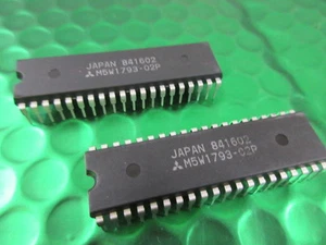 2 x M5W1793-02P Mitsubishi Diskette Formater Controller DIP40 UK Lager NEU! - Bild 1 von 1