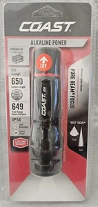 Coast Alkaline Power Pure Beam Twist Focus 650 Lumens Storm Proof Dust Resistant - Picture 1 of 5