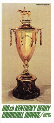 Churchill Downs Kentucky Derby Centennial Program FDC #1528 Horse Racing 1974 - Image 1 of 4