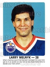 1984-85 Edmonton Oilers Red Rooster #23 Larry Melnyk