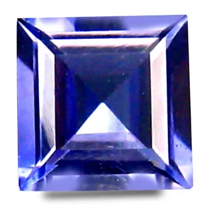 0,63 ct AAA angenehme Prinzessinnenform (5 x 6 mm) bläulich violetter Iolith Edelstein - Bild 1 von 1