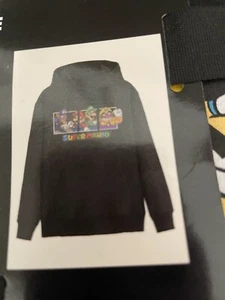 Super Mario Black Hoodie Sweatshirt Mens XXXL Mario Luigi Wario NEW Mad Engine - Picture 1 of 6