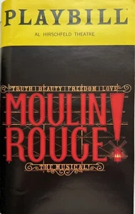 Moulin Rouge! - Broadway Playbill - Jan 2020 - Aaron Tveit, Karen Olivo - Picture 1 of 4