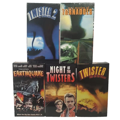 Twisters & Quakes Collector Series 5 Pack VHS Earthquake Night of the Twisters - Image 1 of 4