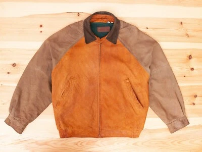 Vintage Brooks Brothers Leather Bomber Jacket Large 44R - Image 1 of 4