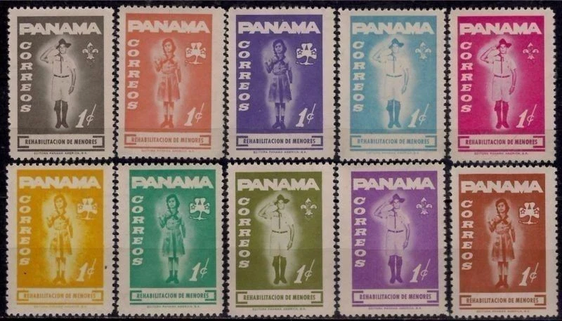 Panama 1964 Boy Scouts Youth Rehabilitation Health Scouting Scoutismo 10v MNH - Image 1 of 1