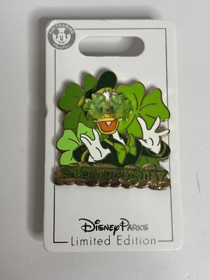 Prendedor Parques Disney 2020 Día de San Patricio Pato Donald Edición Limitada 3000 #145235 Foto 1 de 4