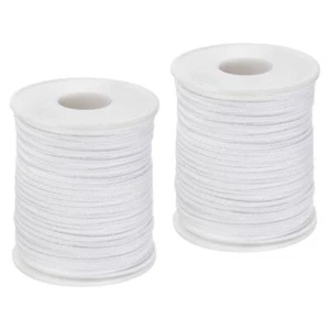 Algodón Trenzada Mecha Vela 35 PLY 61M Longitud 2mm Plano Ancho para DIY, 2pzs - Imagen 1 de 5