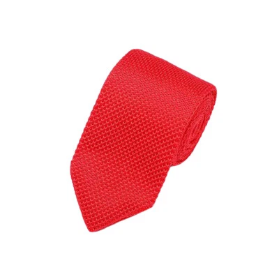 Corbata de punto liso de ganchillo de 7 cm para hombres boda fiesta negocios corbata de flecha formal Foto 1 de 2