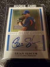 2003 Topps Team Blue Chips Brian Slocum #TT-BS Autograph Cleveland Indians