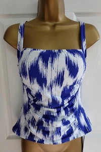 M&S MAGIC SHAPING Secret Slimming Stay New Tummy Control SQUARE NECK Tankini Top - Picture 1 of 10