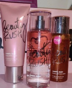 Victoria's Secret Beauty Rush Candy Baby Body Double Mist Spray Lotion Body Wash - Picture 1 of 2