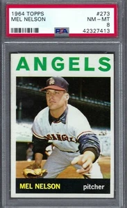 1964 Topps #273 PSA 8 Mel Nelson Angels 273 - Picture 1 of 2