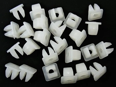 Toyota Nylon Nuts- Fit 1/4" Square Hole- #8 or #10 Screw- 25 nuts- #091 - Image 1 of 4