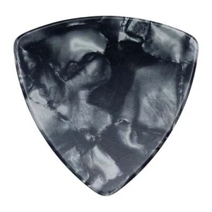 Celluloid Black Pearl Guitar Or Bass Pick - 0.96 mm Heavy - 346 Rounded Triangle - Picture 1 of 1