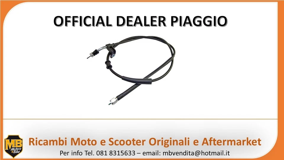FILO CAVO TRASMISSIONE CONTACHILOMETRI ORIGINALE PIAGGIO BEVERLY 250 2005 2006 - Immagine 1 di 1