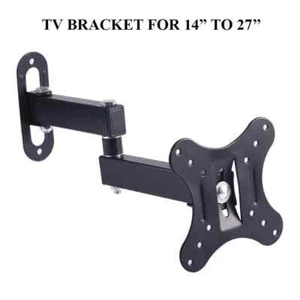 TV Wall Mount Bracket Tilt Swivel 14 16 18 20 21 22 23 24 26 27 LCD LED PLASMA - Picture 1 of 10