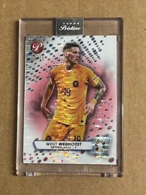 2023 TOPPS PRISTINE ROAD TO EURO 2024 WOUT WEGHORST PINK 13/15 NETHERLAND - Image 1 of 2