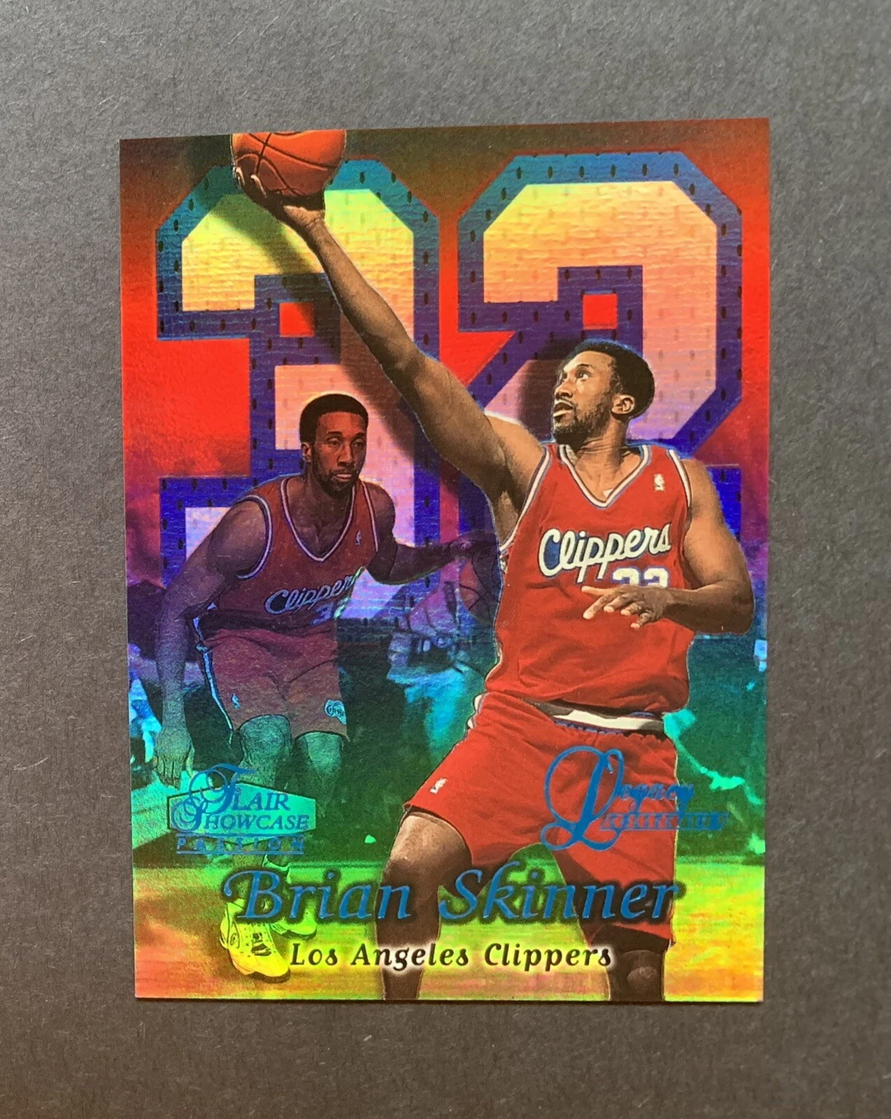 1998-99 Flair Showcase LEGACY Brian Skinner Row 2 #d 24/99 Seat 50L Clippers
