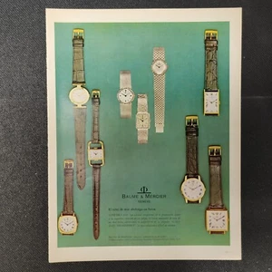 Vintage 1967 Baume & Mercier Uhrenanzeige (Spanisch) - Vintage Magazin Anzeige - rahmenbar - Bild 1 von 2