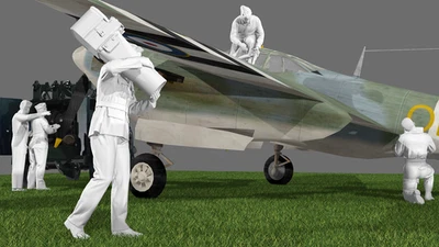 WWII  RAF Ground Crew - PR Mosquito  - 5 Figure Set - Image 1 of 4