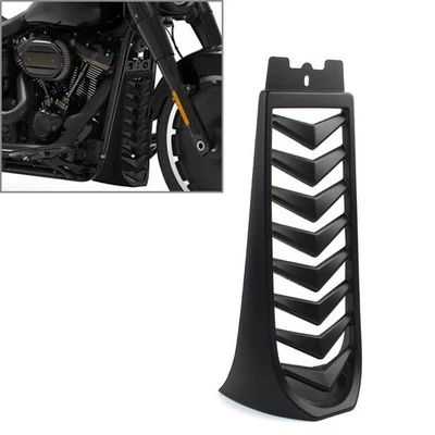 Matte Black Chin Fairing Spoiler Lower Radiator Cover For Harley Softail Fat Bob - Imagem 1 de 4