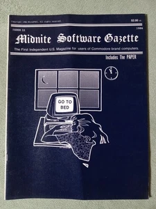 VINTAGE MIDNITE SOFTWARE GAZETTE 33 COMMODORE COMPUTER MAGAZINE 1986 MICROPACE - Bild 1 von 5