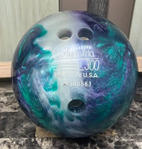 Columbia 300 WD Bowlingkugel grün & lila Galaxy Glitzer 10,3 Pfund Made in USA - Bild 1 von 7