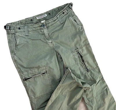 Vintage Polo Jeans Co Pants Ralph Lauren Green Military Paratrooper Cargo Sz 6 - Image 1 of 4