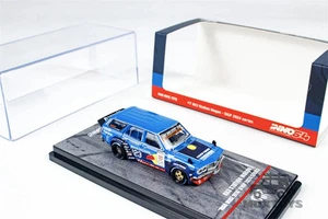 INNO 1:64 MAD MIKE 1976 RX3 Station Wagon D1GP 2024 BLUE#23 Diecast Model Car - Picture 1 of 4