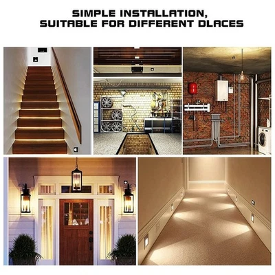 Bewegungssensor Schalter 180 Grad Überwachungsbereich einstellbare Lichtstärke - Bild 1 von 4