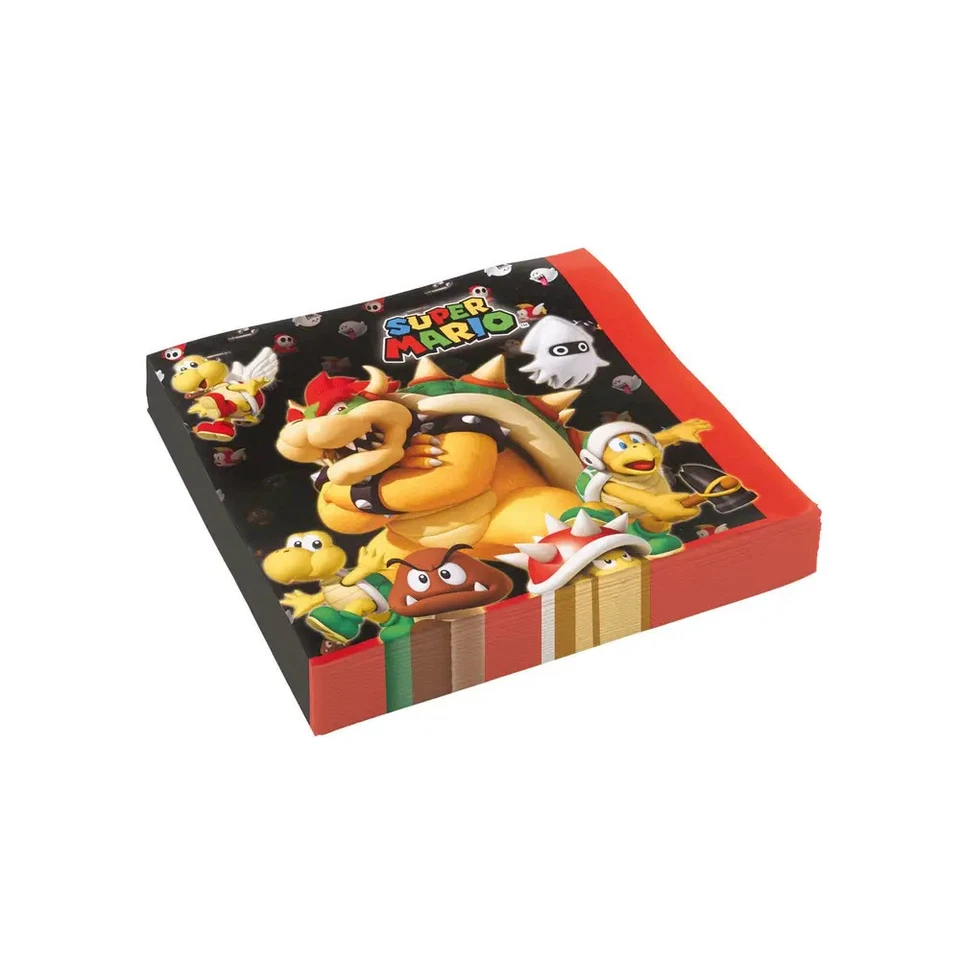 20 Servietten Super Mario, 2-lagig, 33 x 33 cm - Bild 1 von 1