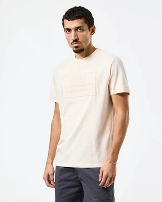 Camiseta Para Hombre Weekend Offender Astoria Estampado Gráfico Logo - Alabastro Foto 1 de 4