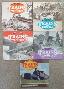 Trains In Trouble: Railway Accidents in Pictures, Vols 1 to 4 & 6 by A. Trevena - Picture 1 of 22