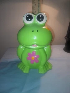 Ceramic Frog Bank - Picture 1 of 11
