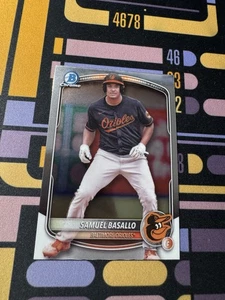 2025 Bowman #BCP-109 Samuel Basallo Chrome Prospects Baltimore Orioles - Picture 1 of 4