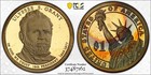 2011 PROOF US GRANT PRESIDENTIAL DOLLAR PCGS PR DETAILS QC COLOR TONED