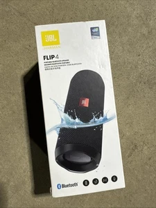 JBL Flip 4 Portable Bluetooth Wireless Speaker - Black brand-new sealed - Picture 1 of 5