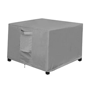 Outdoor Waterproof Patio Ottoman Covers - Square UV-Proof Patio Side Table - Picture 1 of 8