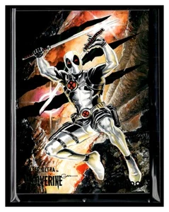 2023 Fleer Ultra Marvel Wolverine #80 Deadpool Green Foil - Bild 1 von 2