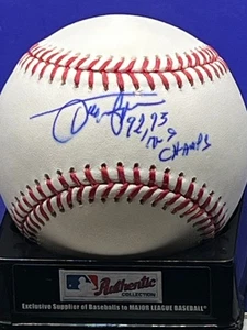 JUAN GUZMAN  TORONTO BLUE JAYS  92,93 WS CHAMPS SIGNED OML BASEBALL - Picture 1 of 1
